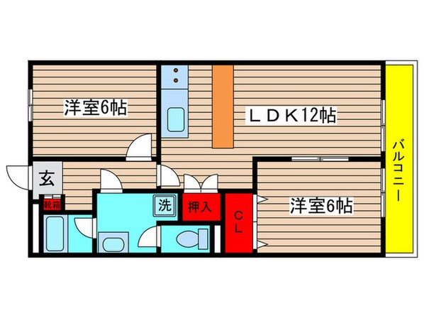 マンション鬼頭の物件間取画像